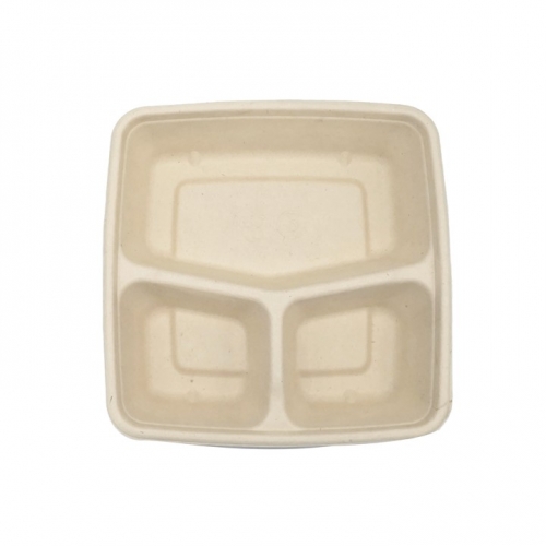 Biodegradable Compostable Bagasse Pulp Disposable Food Container